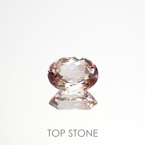 バイカラートルマリン(宝石名トルマリン)コンゴ民主共和国産 1.69ct 識別済[220717024]8.8x6.4mm前後