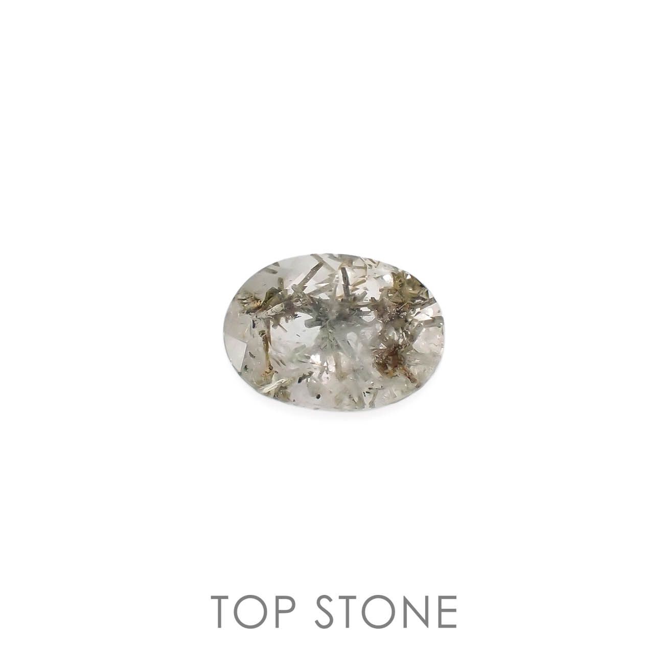 ヘデンベルジャイトインクォーツ インドネシア産 2.68ct[230120044]10.6x7.8mm前後