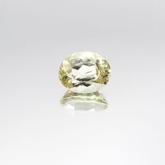 アンブリゴナイト/モンテブラサイト(宝石名モンテブラサイト)マダガスカル産 1.375ct ソ付(日独)[231024022]7.6x6.1mm前後