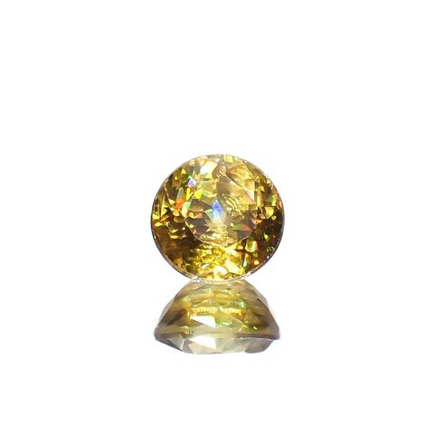 ゴールデンスフェーン(宝石名スフェーン)マダガスカル産 0.68ct 識別済[230120158]5x5mm前後