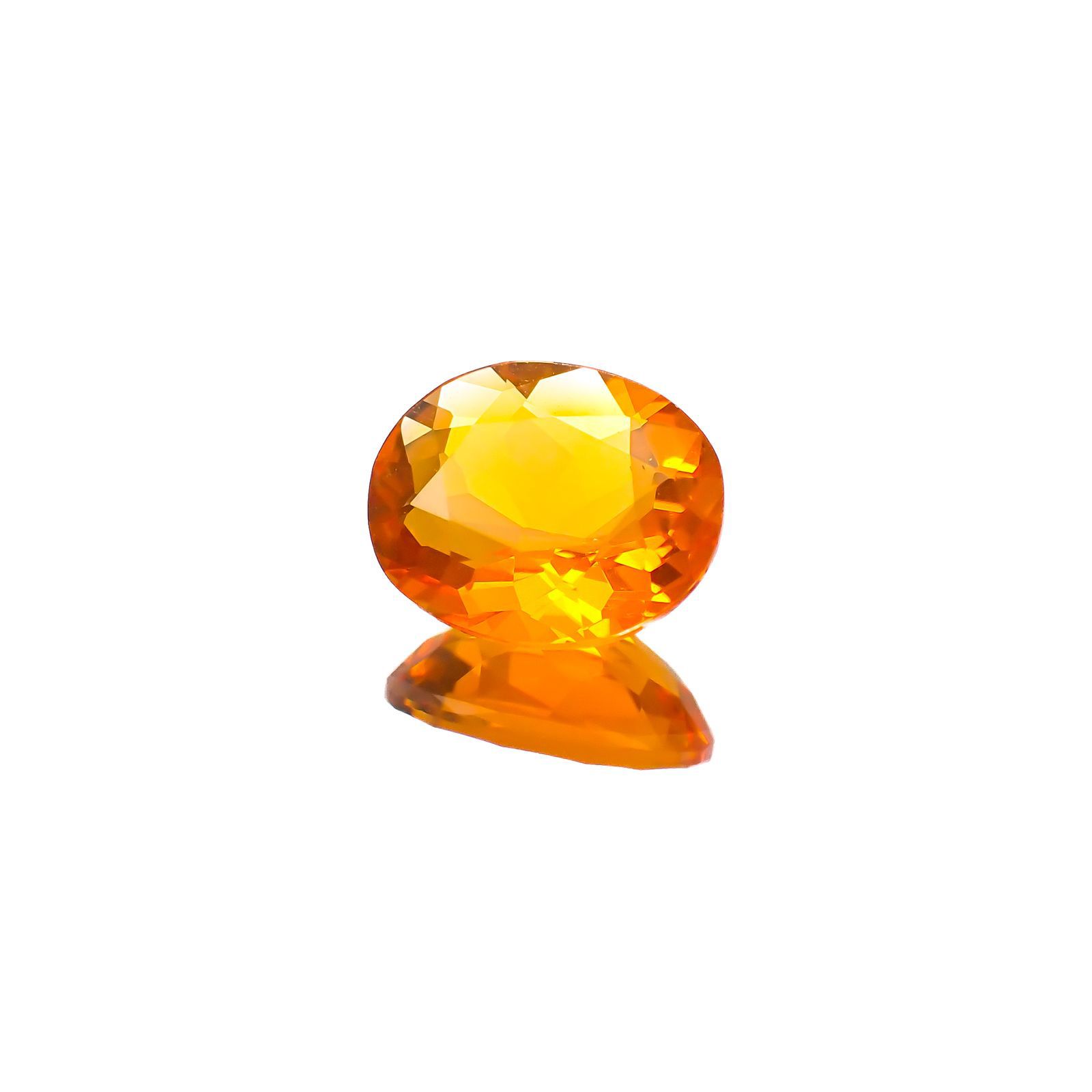 ファイヤーオパール メキシコ産 1.15ct[221018349]8.6x7.1mm前後