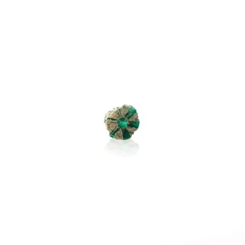 逆トラピッチェエメラルド 原石 コロンビア産 0.26ct[240627842]4.5x4.3mm前後
