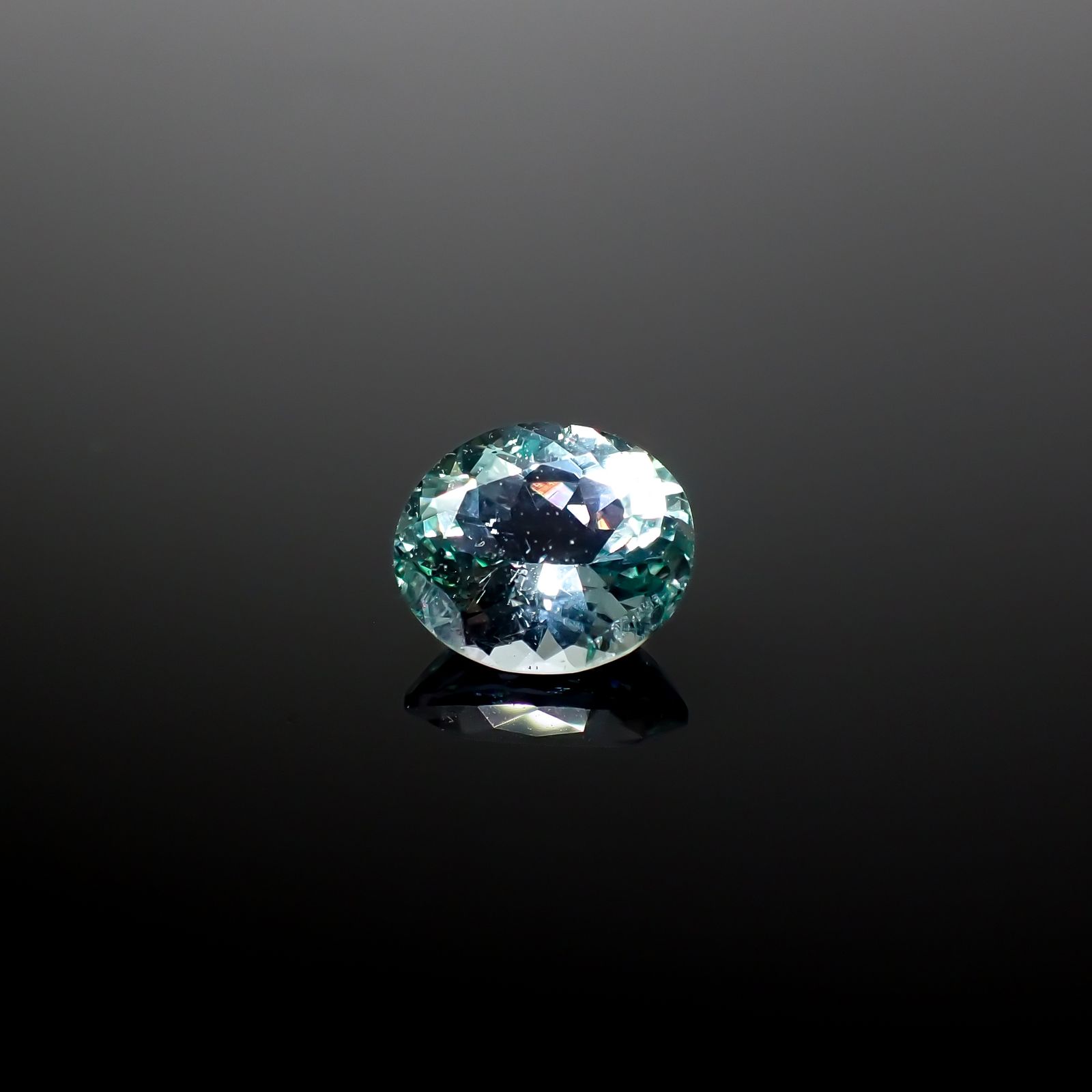 ブルーグリーンコーネルピン タンザニア産 1.15ct[240327011]7.2x6.1mm前後