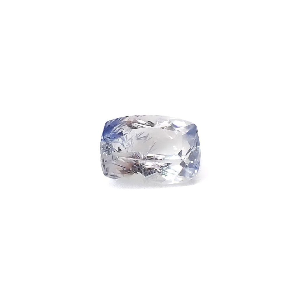 デュモルチェライトインクォーツ ブラジル産 0.89ct / 7.1x5.1mm前後 [260331854]