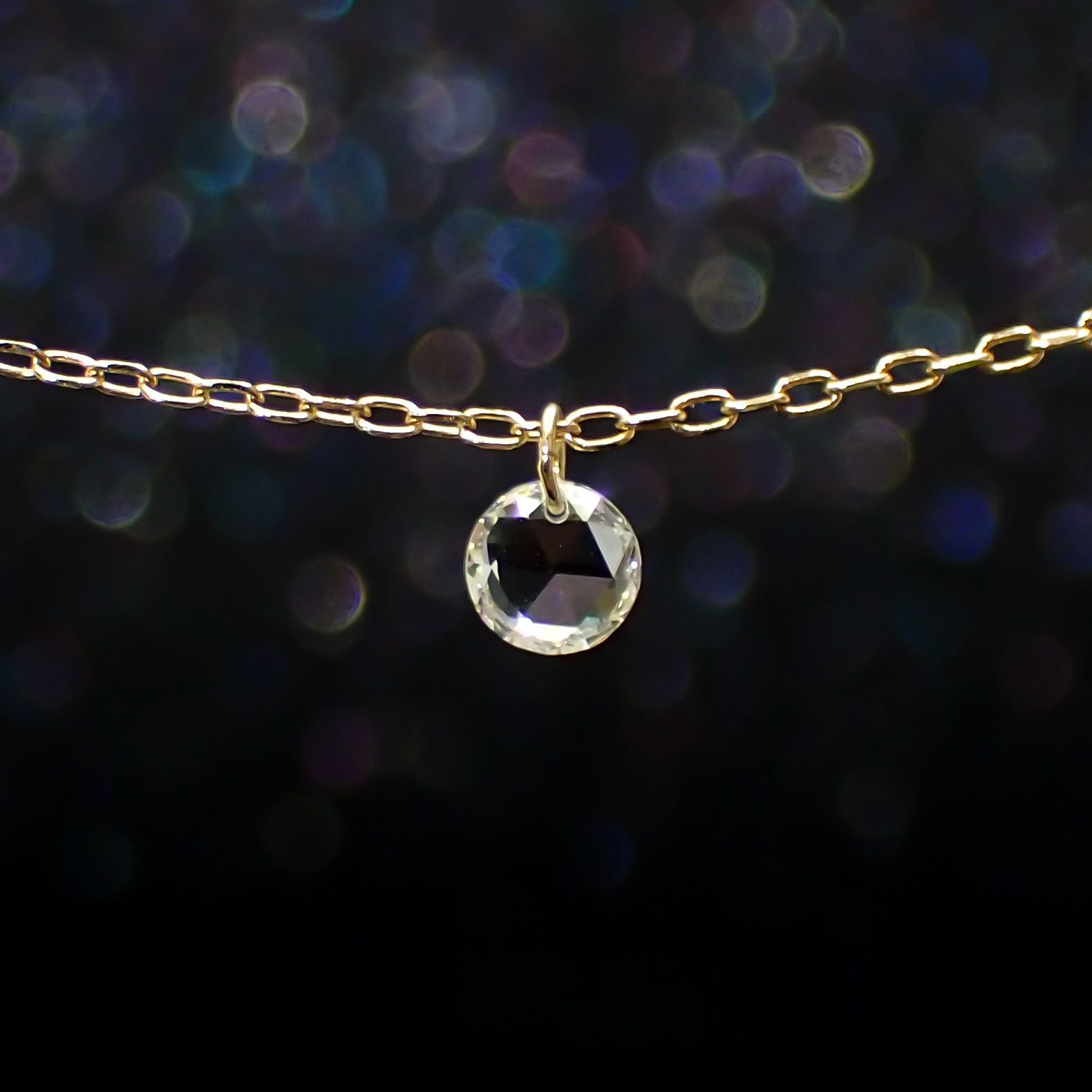 ◇La terre(ラ・テール)◇K18ダイヤモンドチャーム TTLC/SI (宝石名ダイアモンド) 0.117ct 識別済[220115349]3.1x3.1mm前後