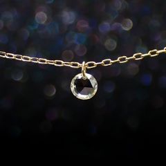 ◇La terre(ラ・テール)◇K18ダイヤモンドチャーム TTLC/SI (宝石名ダイアモンド) 0.117ct 識別済[220115349]3.1x3.1mm前後
