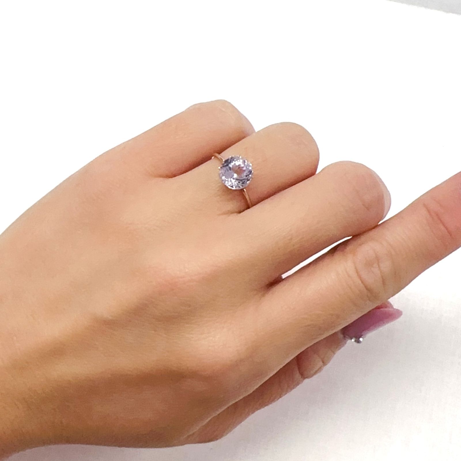 クンツァイト アフガニスタン産 2.40ct [251124348]7.9x7.9mm前後
