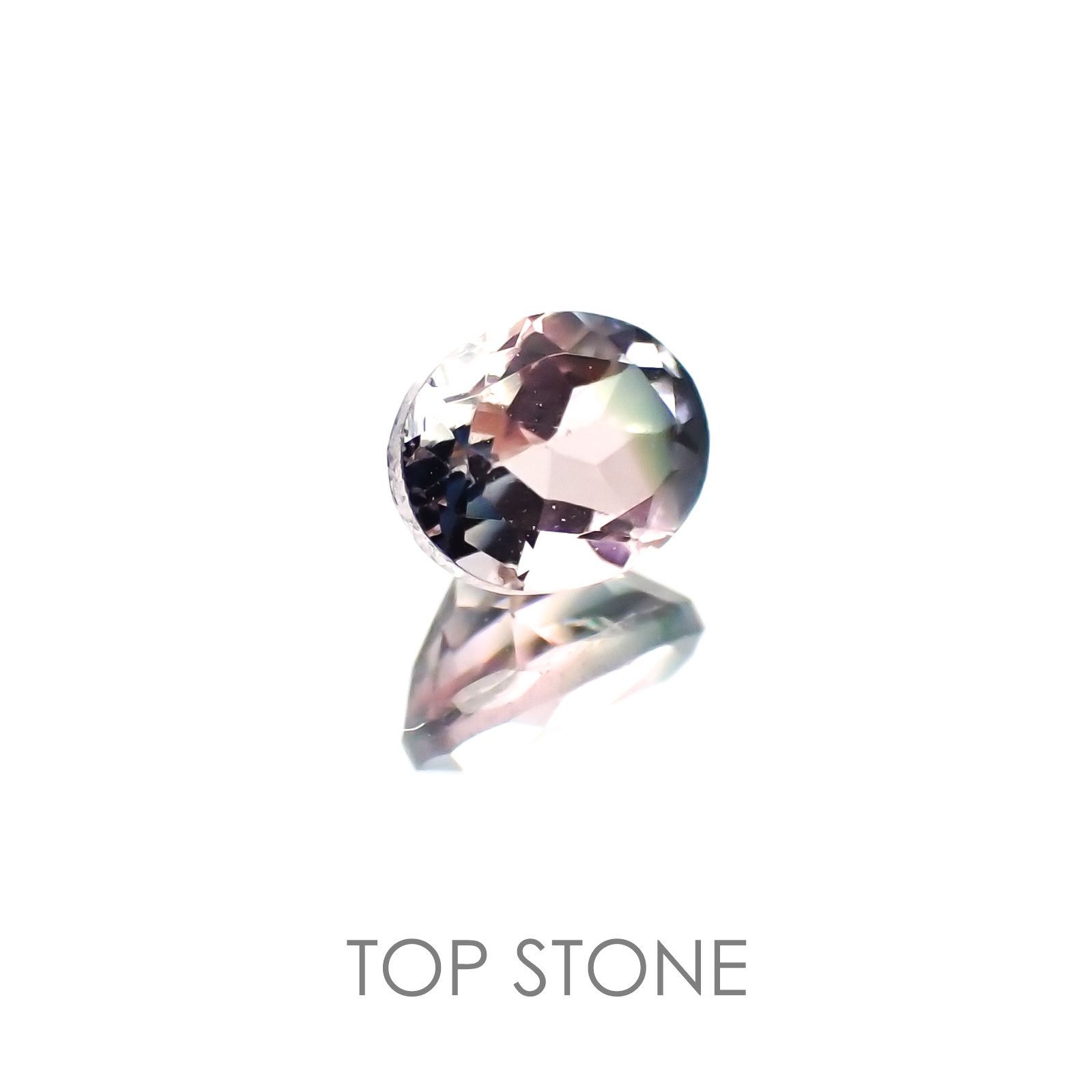 バイカラートルマリン ブラジル産 ルース 0.43ct[20118222]5.2×4.1mm前後