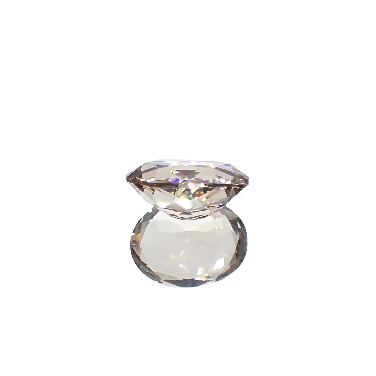 含バリウム・サニディン(宝石名サニディン)ドイツ産 1.82ct 識別済[231224976]9.6x7.3mm前後