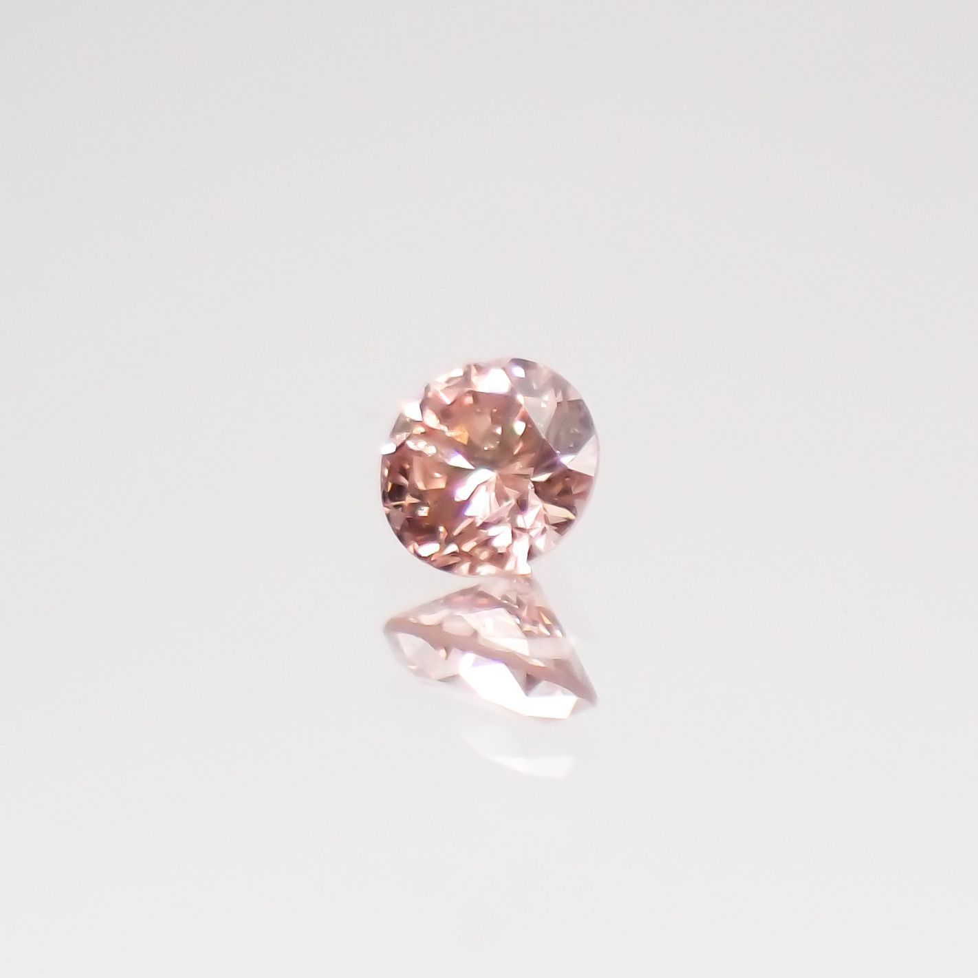 ピンクダイヤモンド SI-2 / FANCY ORANGY PINK ソーティング付 ルース 0.051ct[210611085]2.3×2.3mm前後
