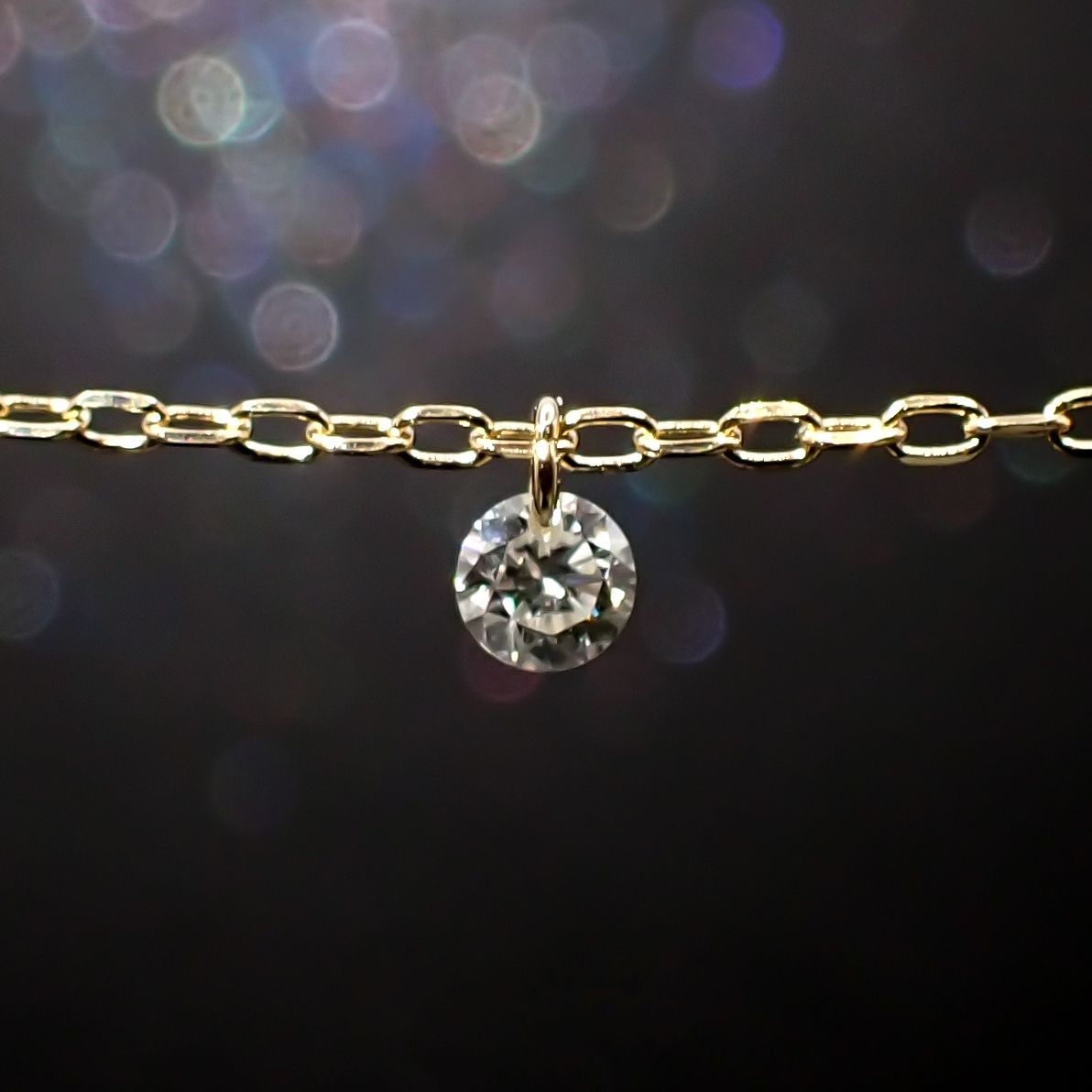 ◇La terre(ラ・テール)◇K18ダイヤモンドチャーム TTLC/SI(宝石名ダイアモンド) 0.062ct 識別済[220515745]2.1x2.1mm前後