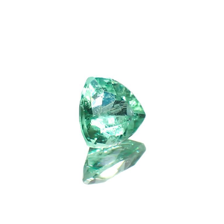 パライバトルマリン(宝石名トルマリン/別名パライバ・トルマリン)ブラジル・パライバ州バターリャ鉱山産 0.32ct 識別済[221018810]4.5x4.5mm前後