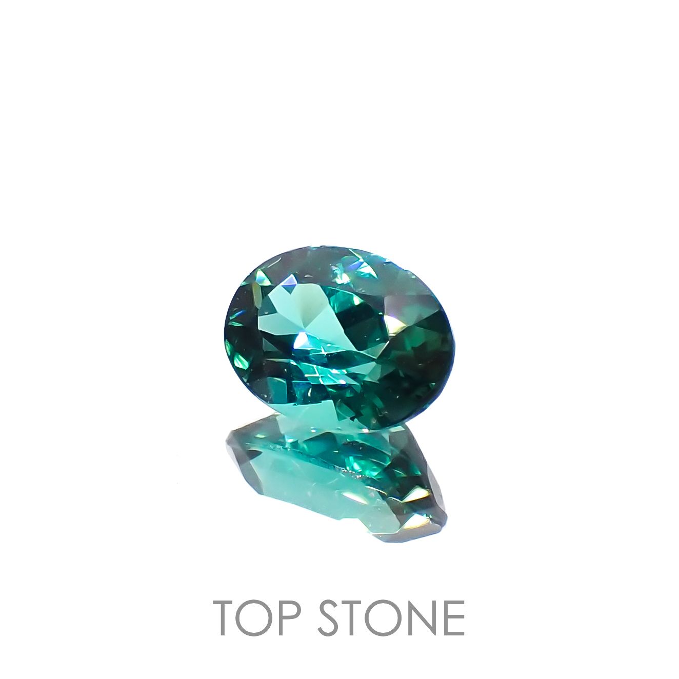 ブルーグリーントルマリン ブラジル産 0.90ct[230320975]7.1x5.2mm前後