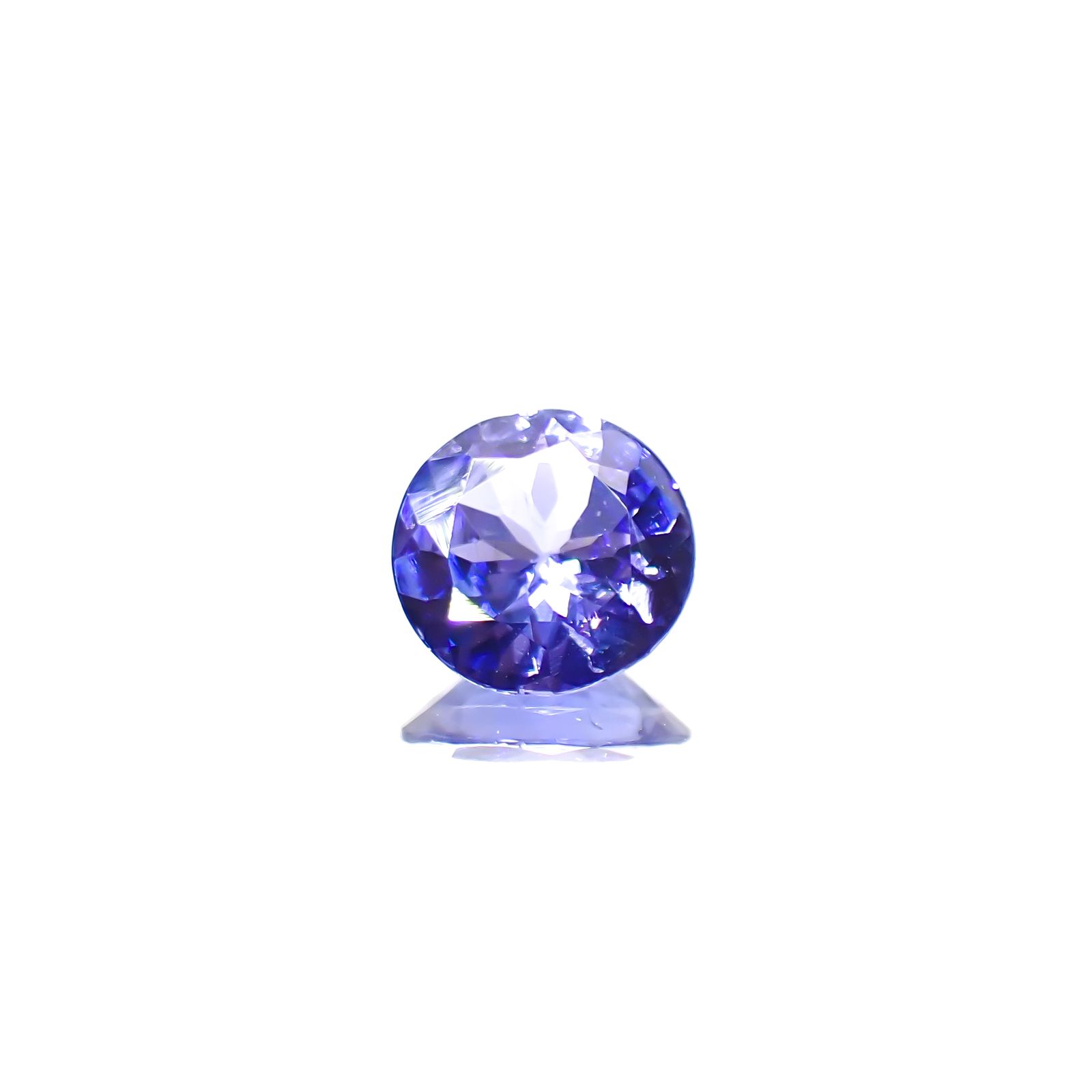 タンザナイト(宝石名タンザナイト)タンザニア産 0.78ct 識別済[240628332]6.5x6.5mm前後