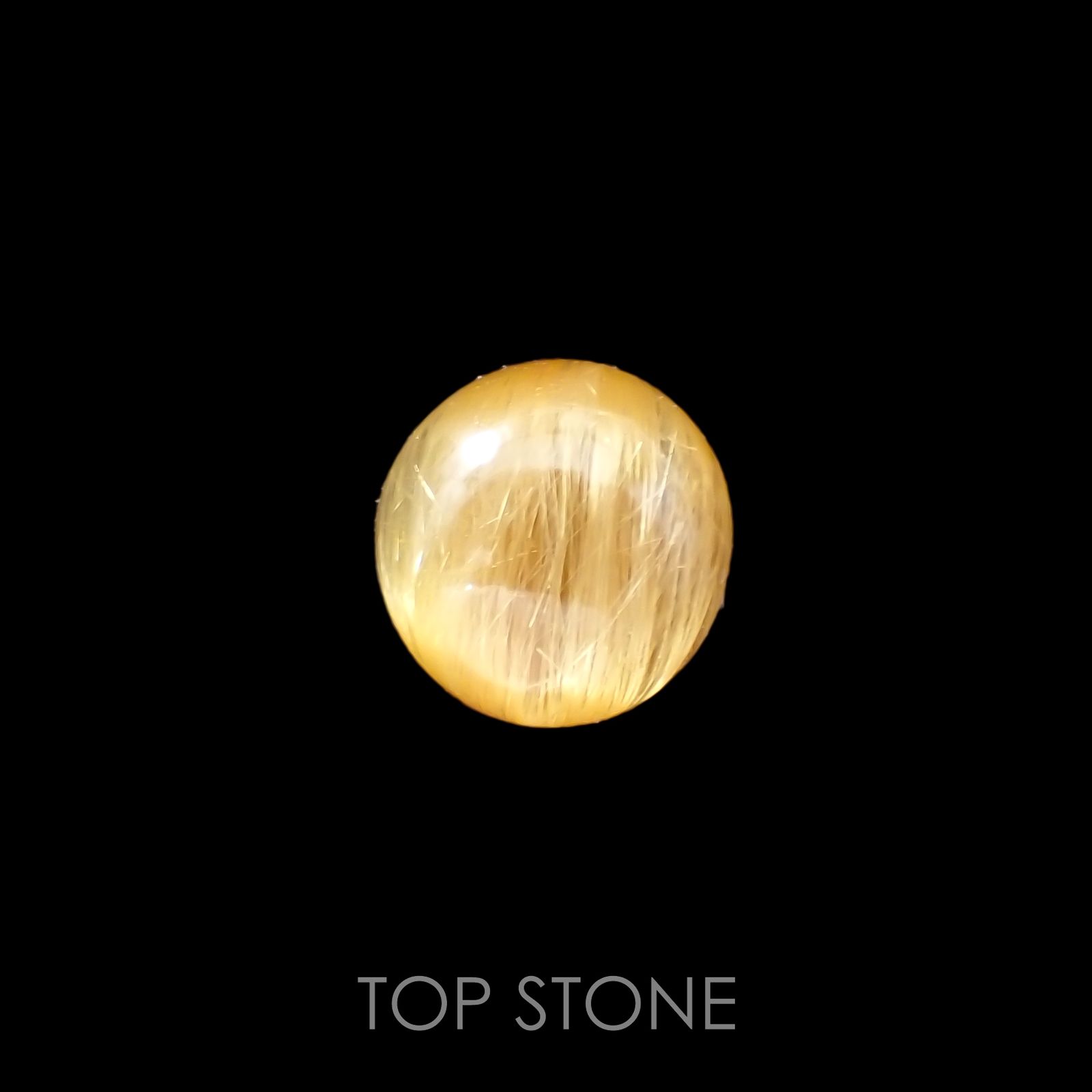 ルチルクォーツ(宝石名ルチルレイテッド・クォーツ) ブラジル産 2.31ct 識別済[210913308]7.8×7.5mm前後