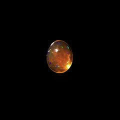 ファイヤーオパール(宝石名ファイヤー・オパール)メキシコ産 0.86ct 識別済[220817300]7x5.5mm前後