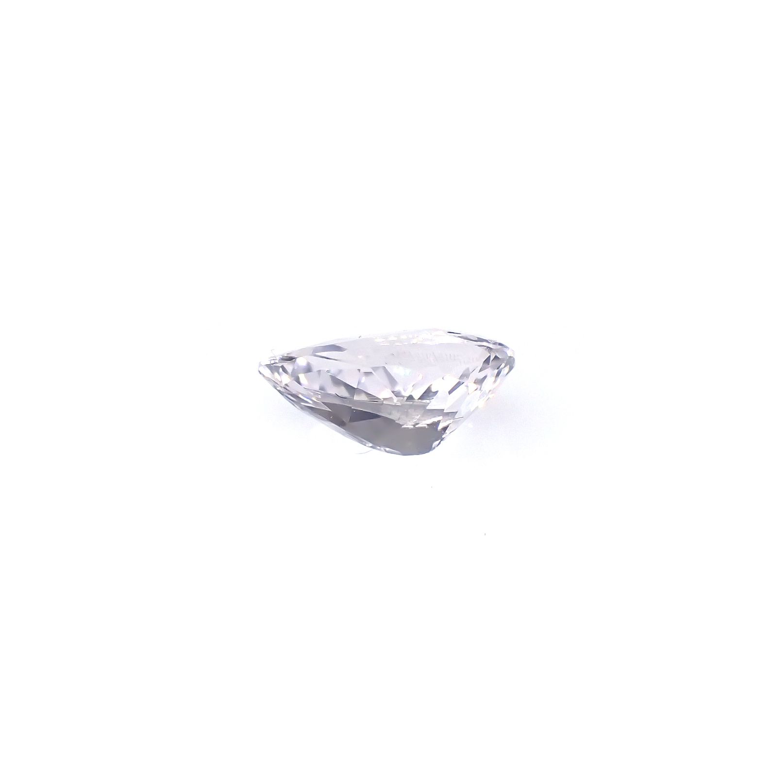 アイスラベンダーサファイア(宝石名サファイア)スリランカ/マダガスカル産 0.80ct 識別済[240226287]7.4x4.4mm前後