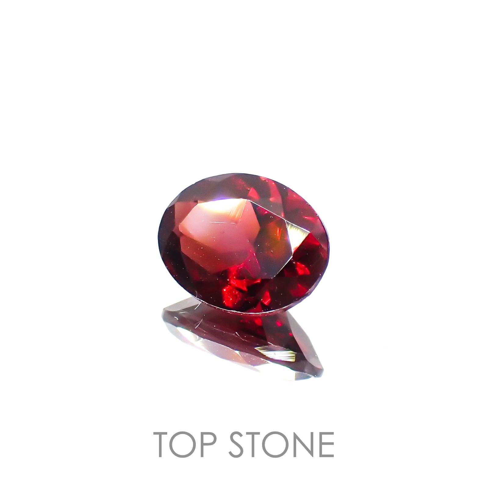 パイロープアルマンディンガーネット(宝石名パイロープ アルマンディン・ガーネット)ブラジル産 1.51ct 識別済[221219539]8.1x6.2mm前後
