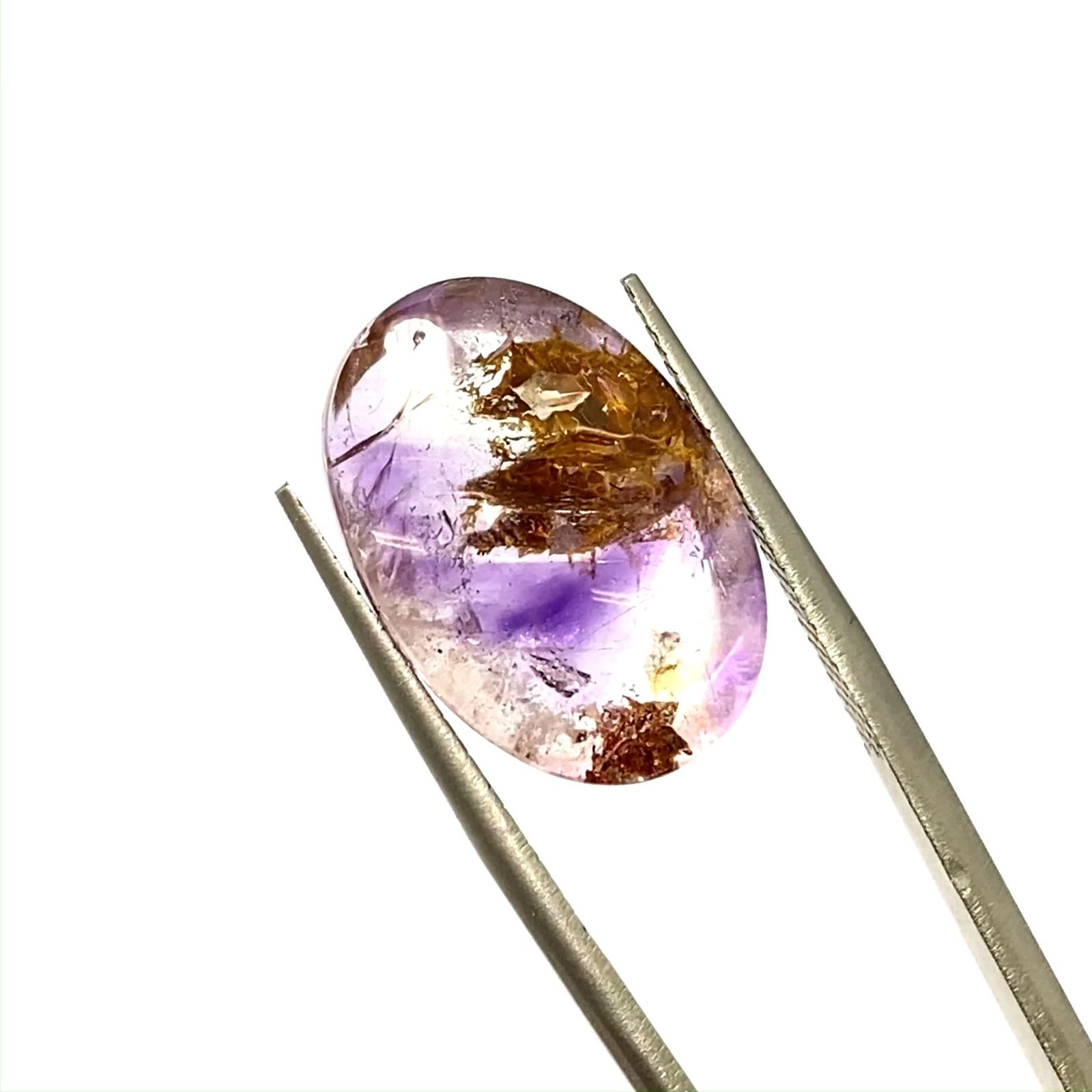 アメジストエレスチャル ブラジル産 17.19ct / 18.5x12.7mm前後