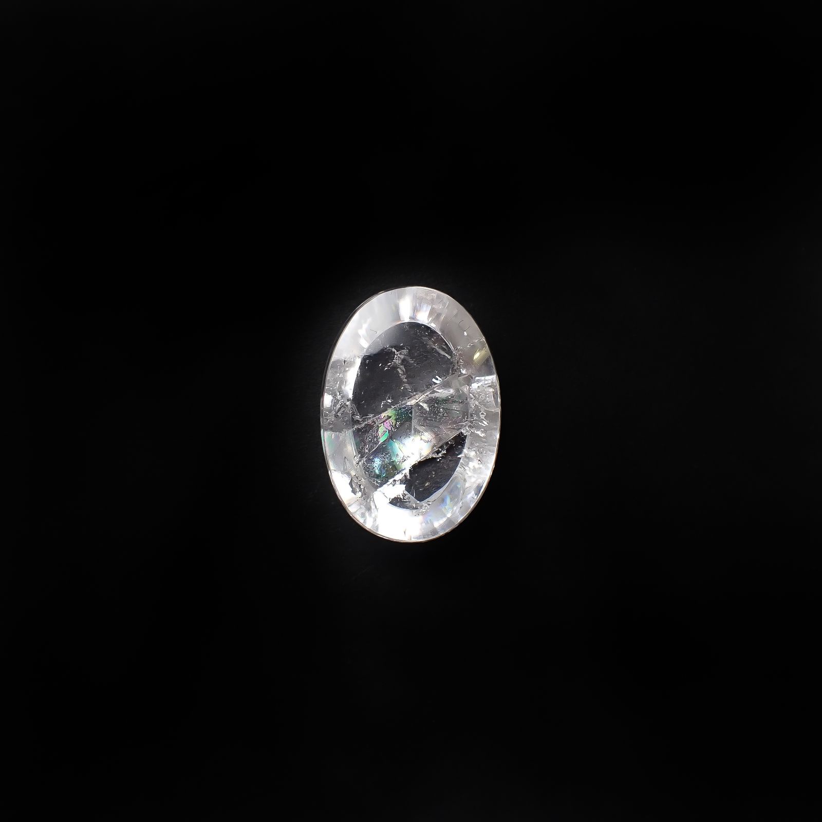 マニフェストインクォーツ ブラジル産 11.17ct[240527422]18.1x12.7mm前後
