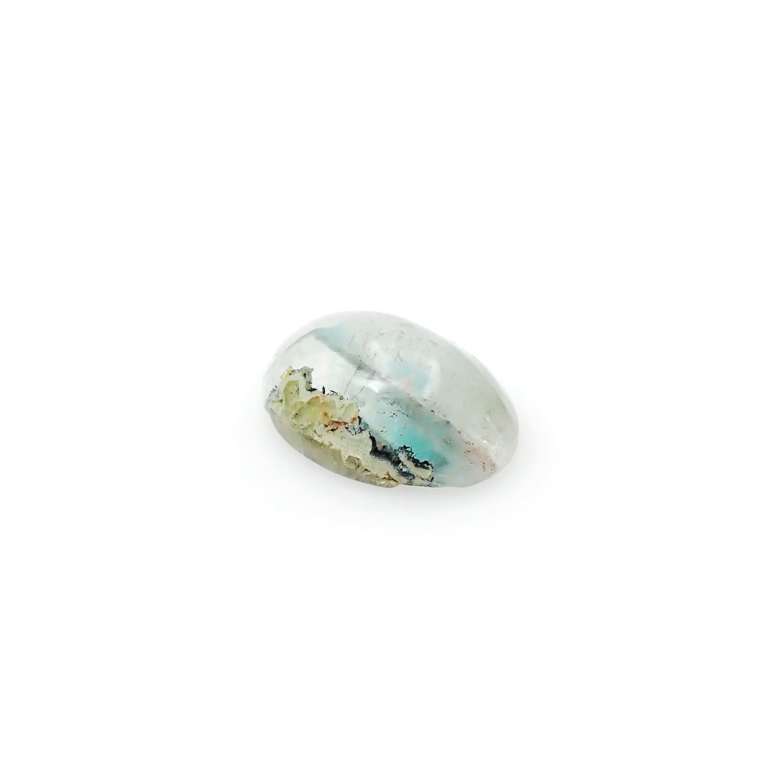 アホイトインクォーツ 南アフリカ・メッシーナ鉱山産 5.83ct [241029312]14.8x10.5mm前後