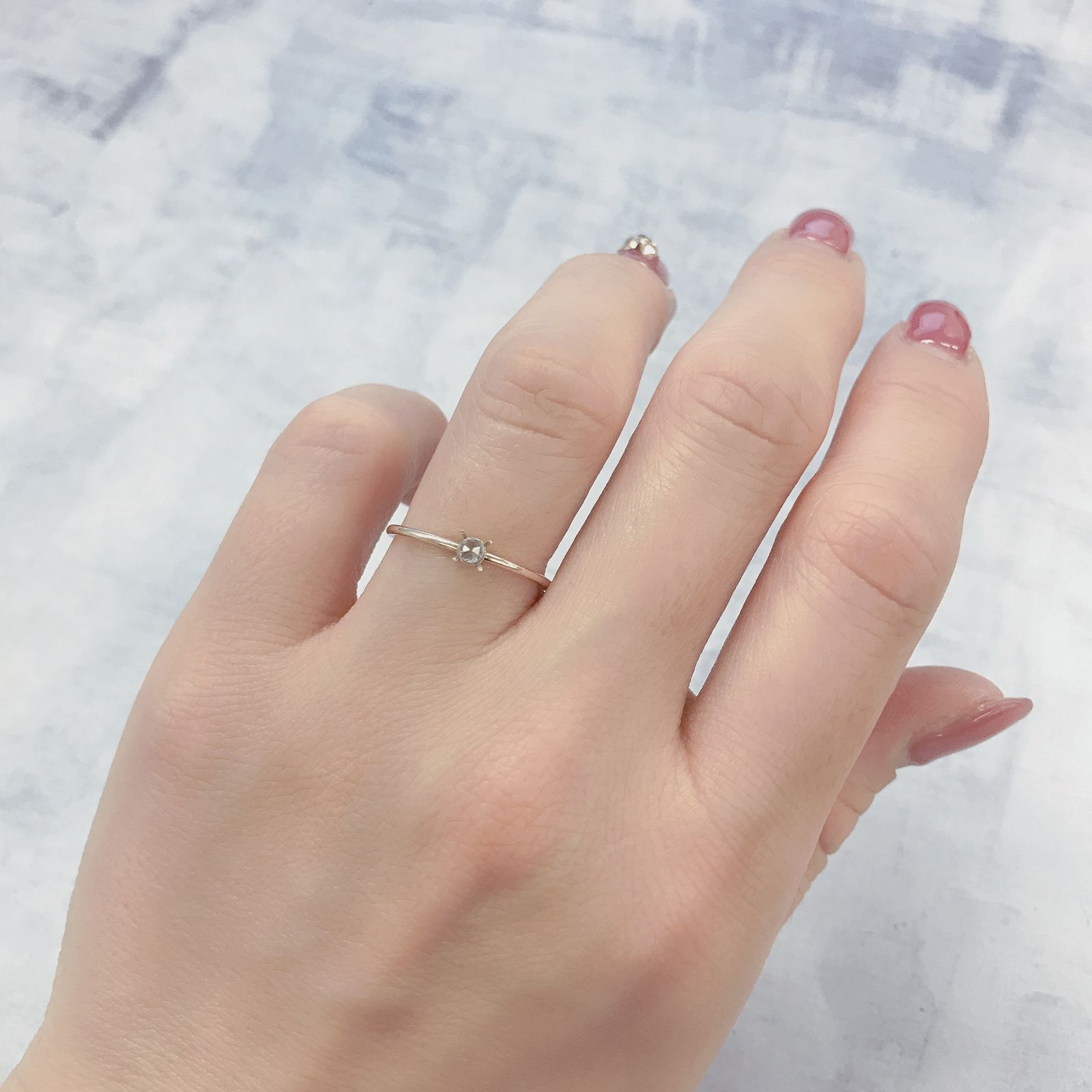◇ローズカット◇ダイヤモンド SI-VS/D-G(宝石名ダイアモンド) 0.052ct 識別済[220114717]2.4x2.4mm前後