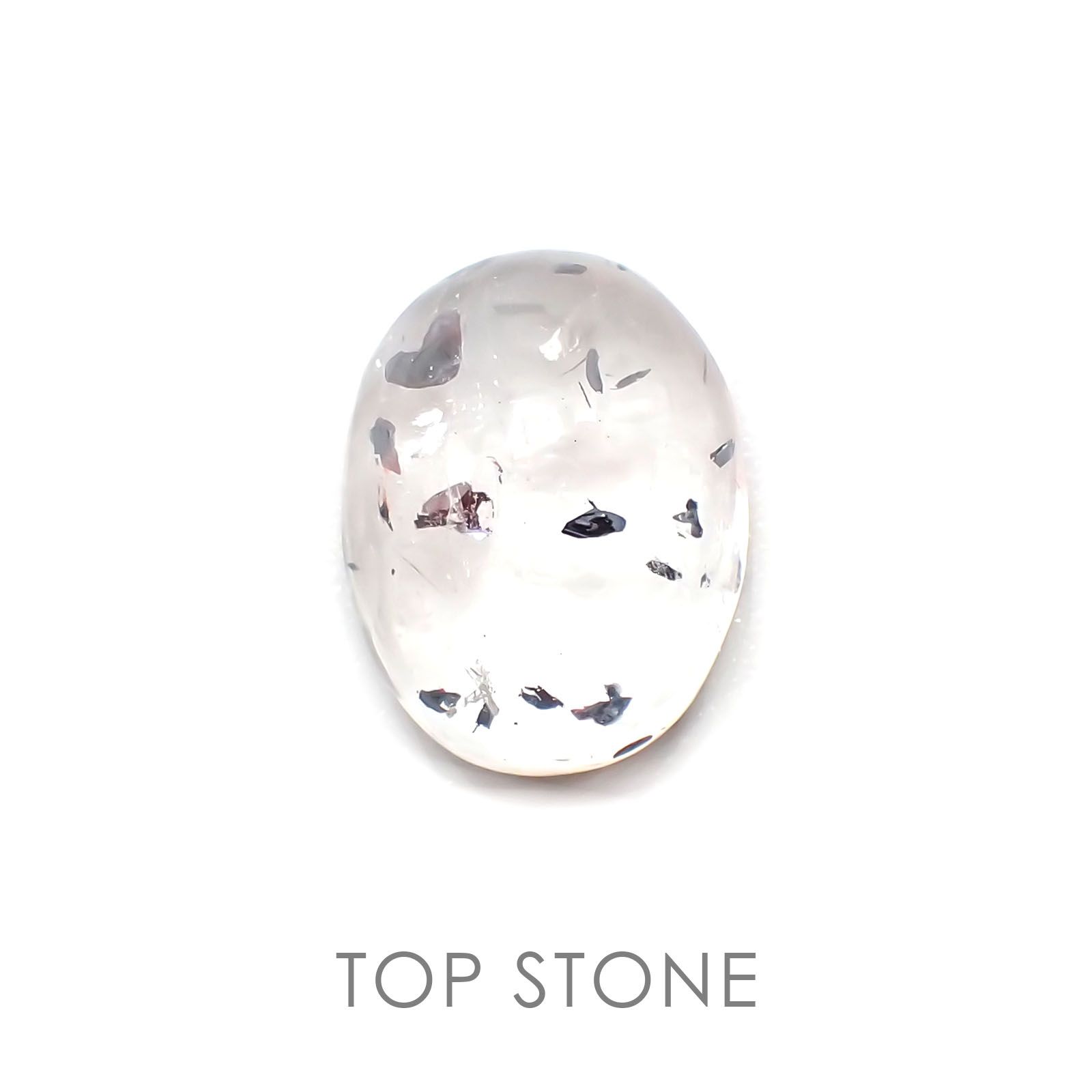 ヘマタイトインクォーツ 中国産 ルース 5.27ct[21028003]12.4×9.5mm前後