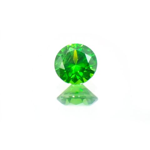 デマントイドガーネット(宝石名デマントイド・ガーネット)  ロシア産 0.144ct ソ付(彩珠)[210410507]3.1×3.1mm前後