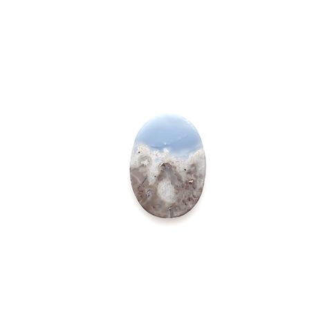 マトリックスブルーオパール アメリカ・オレゴン州産 4.35ct[240125729]13.8x10.1mm前後