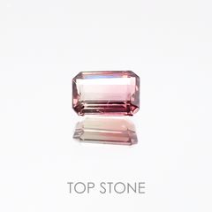 バイカラーサファイア(宝石名バイカラー・サファイア) タンザニア産 0.18ct 識別済[20106699]3.7×2.6mm前後