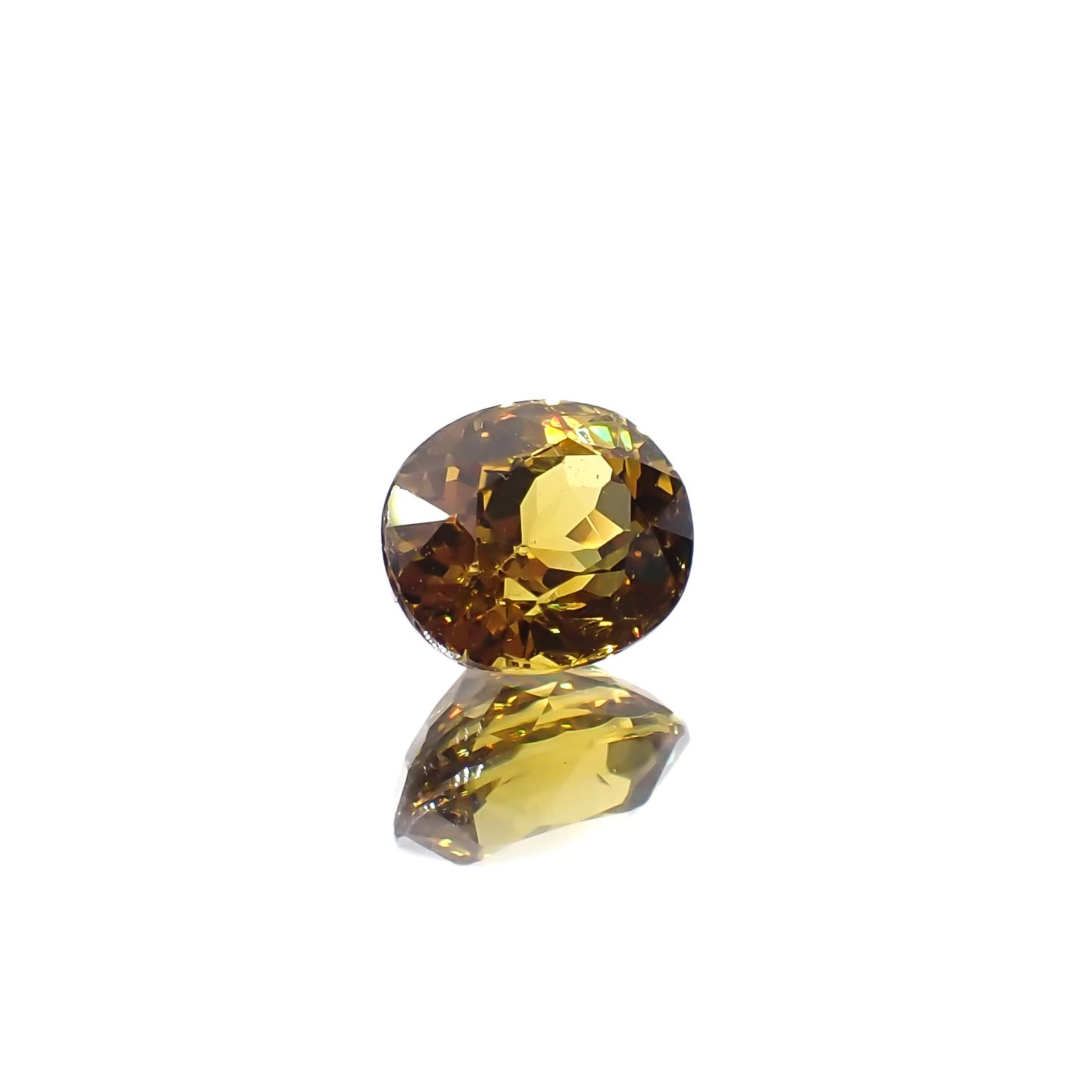 マリガーネット(宝石名グロッシュラー アンドラダイト・ガーネット)マリ共和国産 1.12ct 識別済[231224575]6.6x5.4mm前後