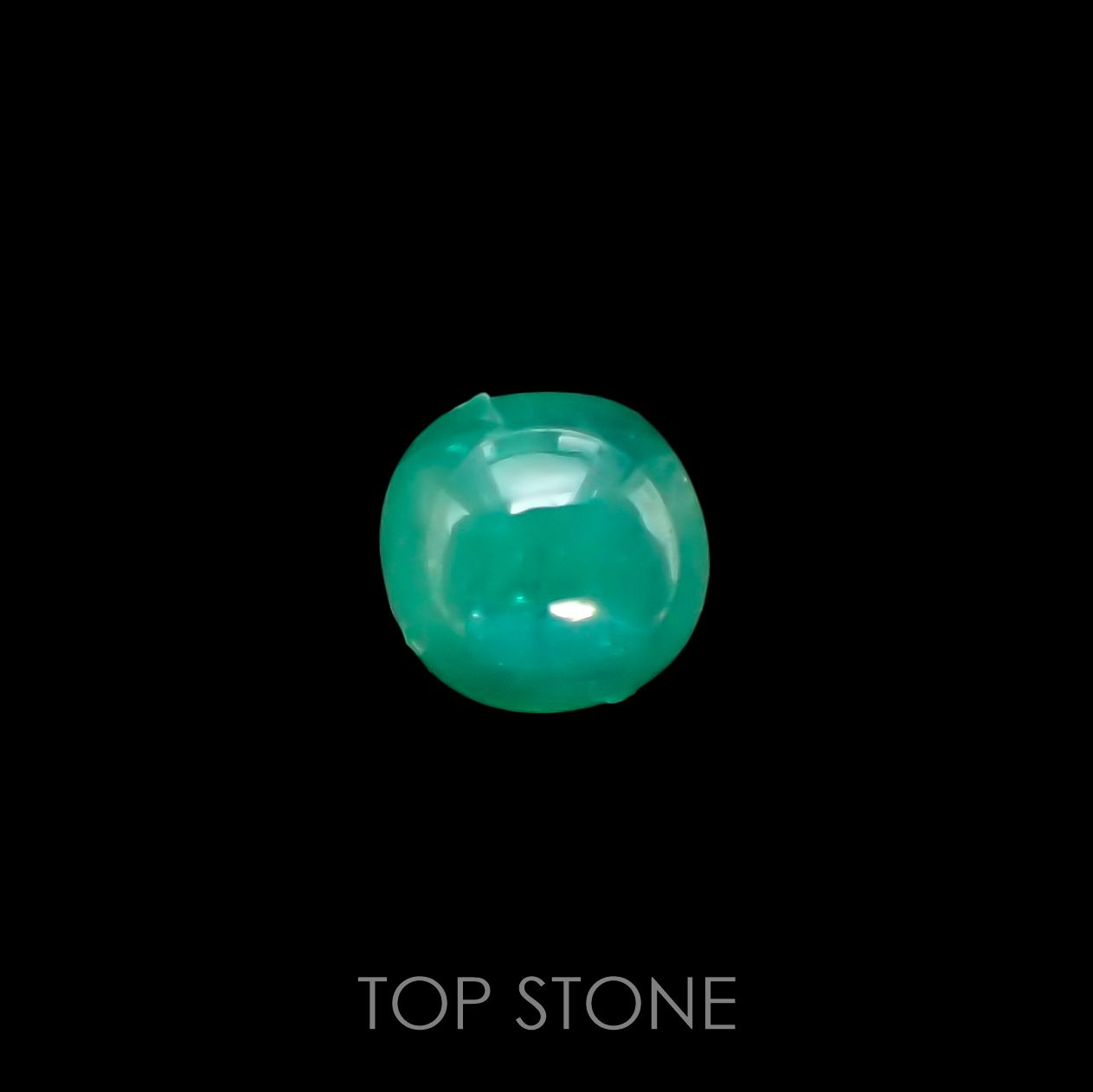 エメラルドキャッツアイ(宝石名エメラルド)コロンビア産 1.47ct 識別済[220115184]6.2x6.2mm前後