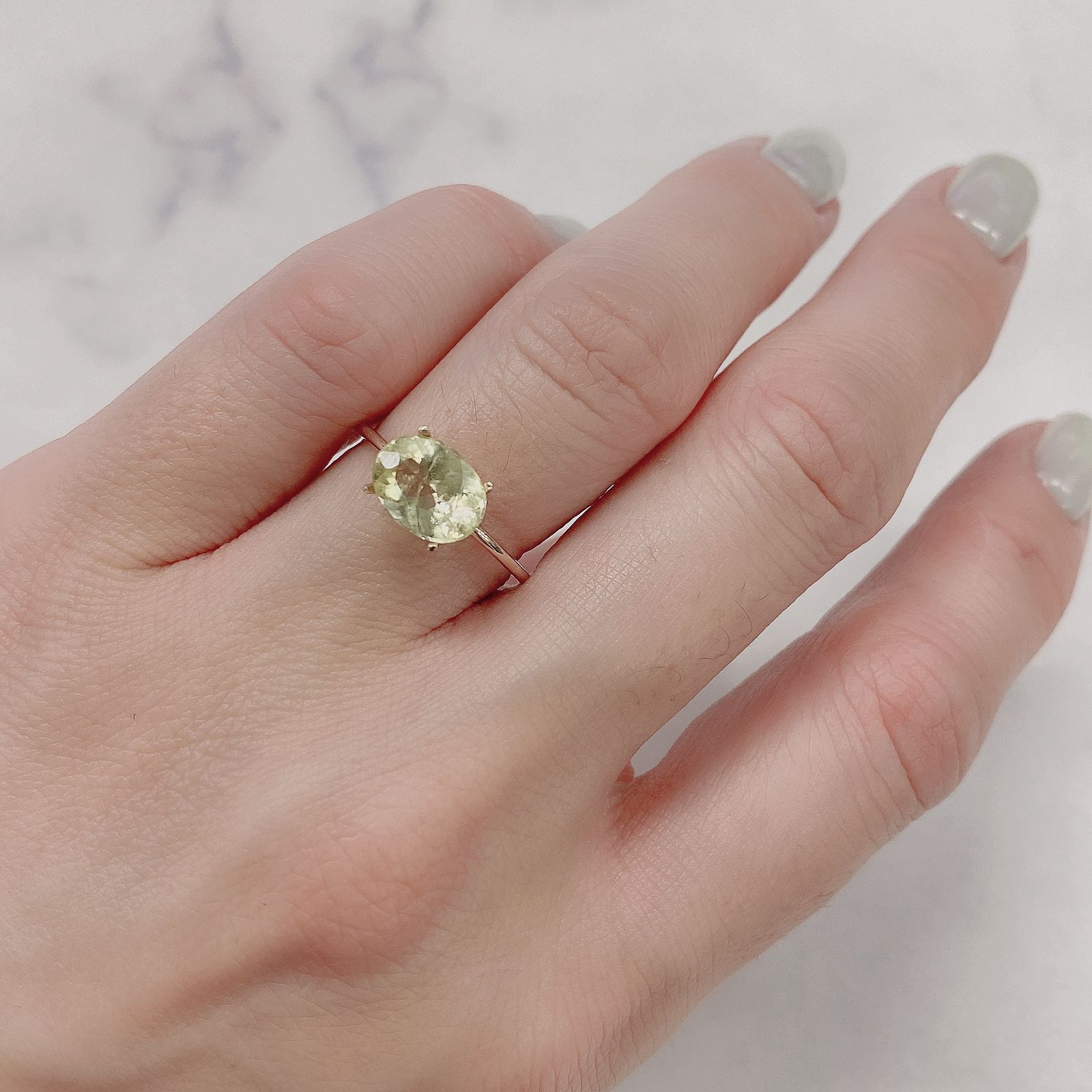 ブラジリアナイト(宝石名ブラジリアナイト) ブラジル産 1.44ct 識別済[19111561]8.5×6.4mm前後