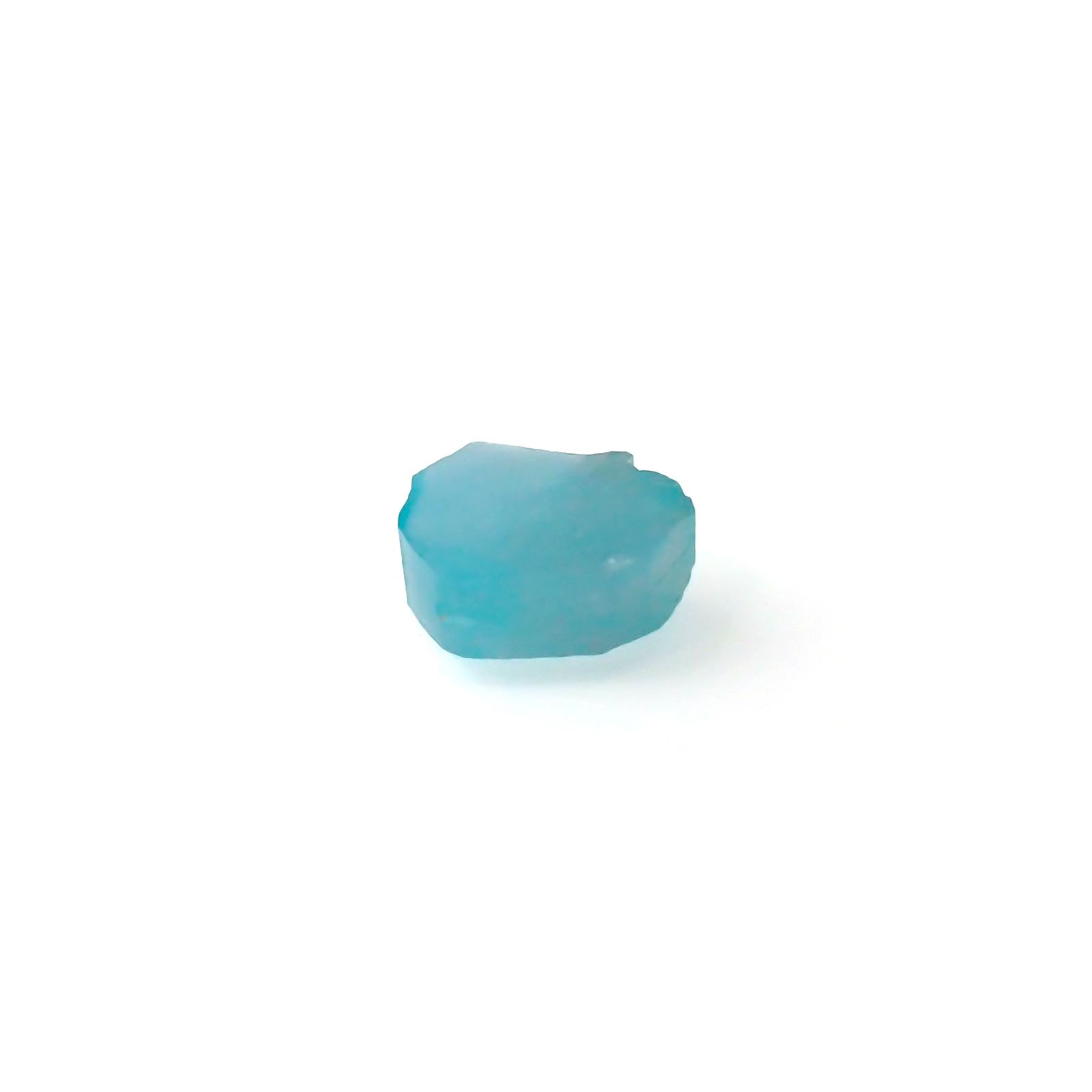 パライバトルマリン 原石スライス ブラジル・パライバ州バターリャ鉱山産 1.11ct / 5.9x7.1mm前後 [251016503]