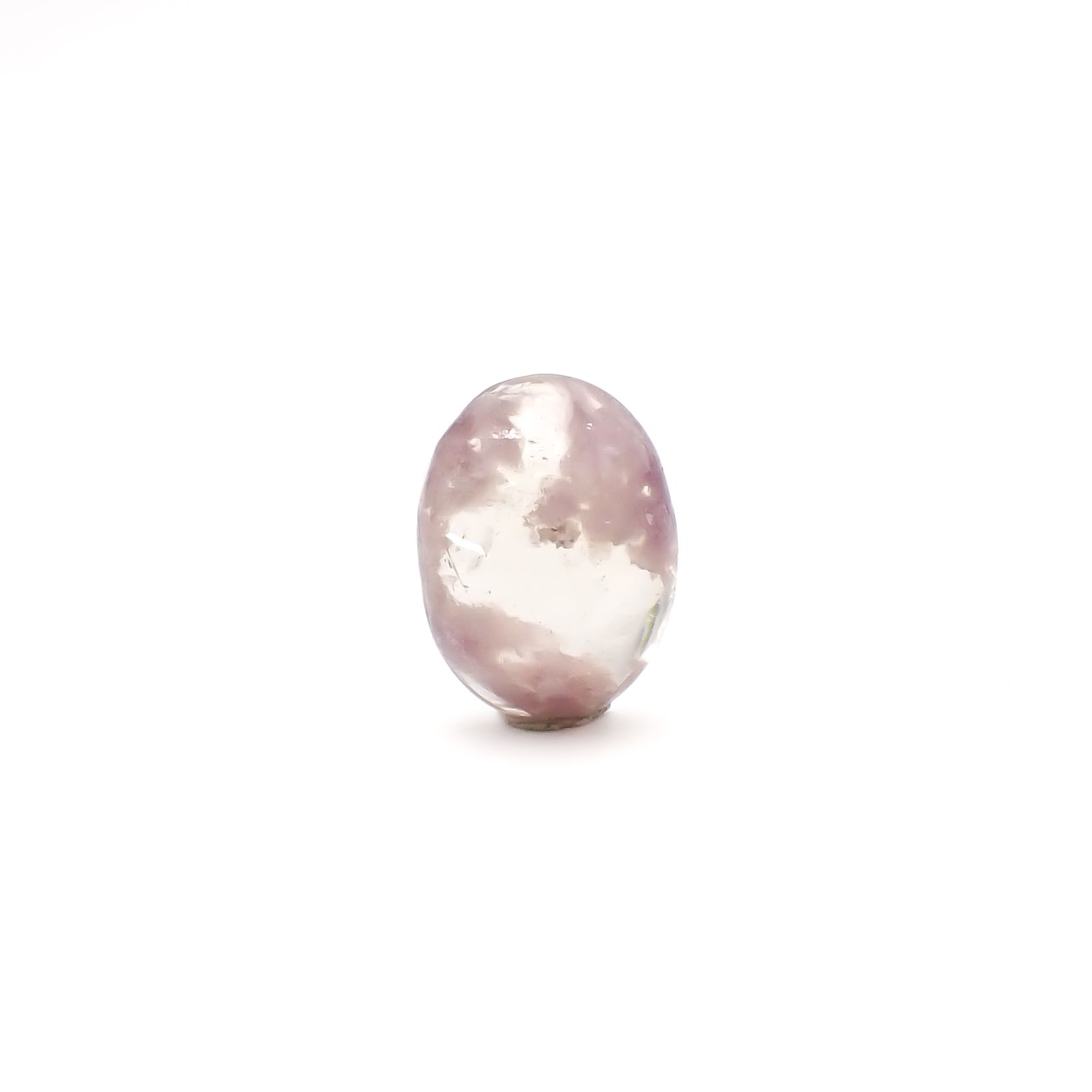 レピドライトインクォーツ ブラジル・ミナスジェライス州産 17.31ct / 19.7x14.7mm前後 [260331878]