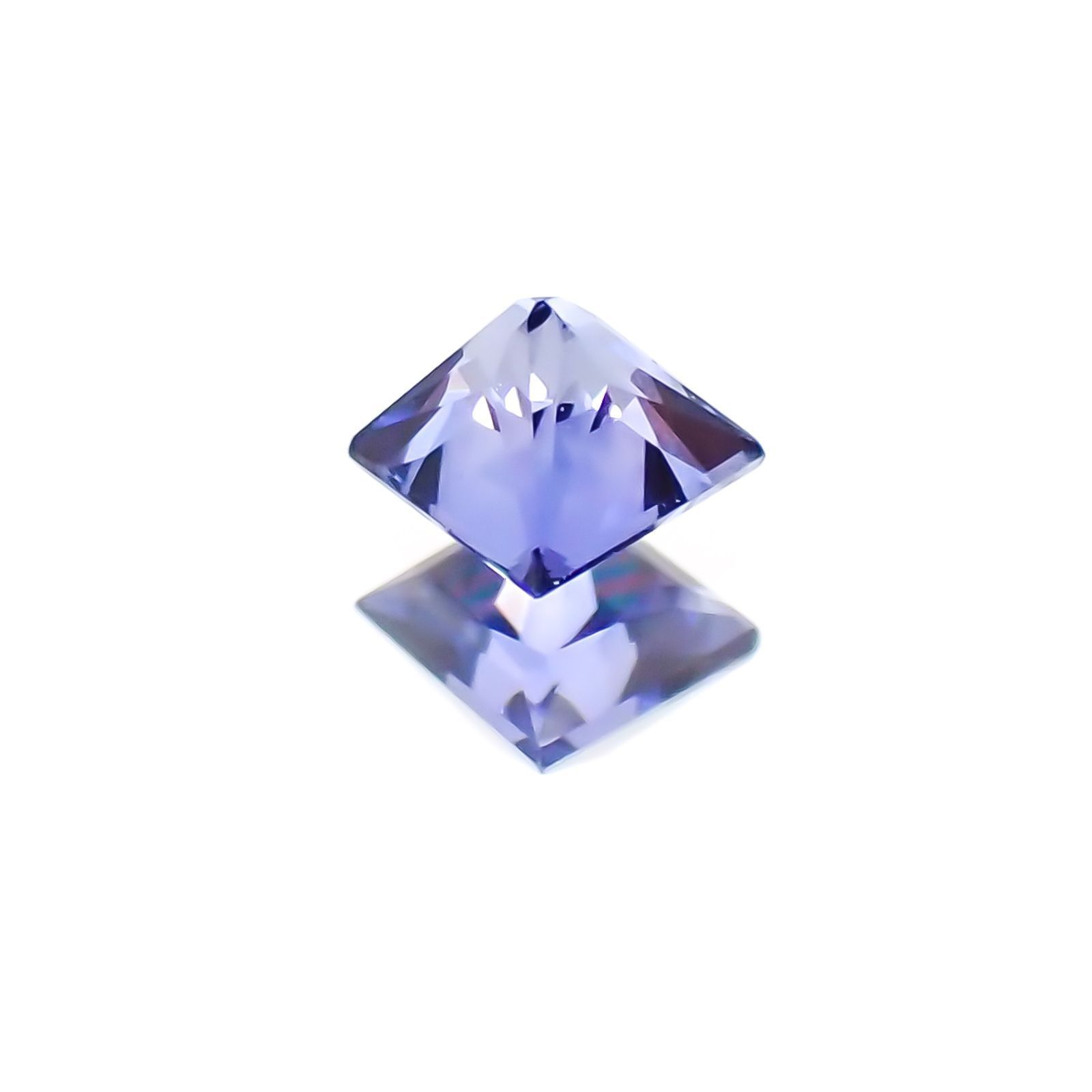 ◇プリンセスカット◇サファイア(宝石名サファイア)スリランカ産 0.14ct 識別済[230622456]2.7x2.6mm前後