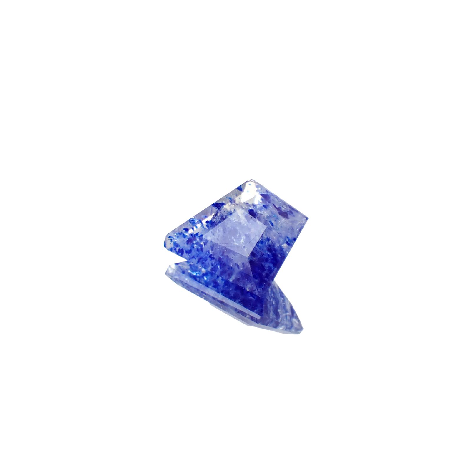 ◇カスタムカット◇ラズライトインソーダライト フルオレッセンス アフガニスタン産 1.14ct [250530472]10.5x8.5mm前後