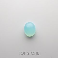 ブルーオパール(宝石名コモンオパール) ペルー産 2.23ct 識別済[210611375]10.3×8.1mm前後