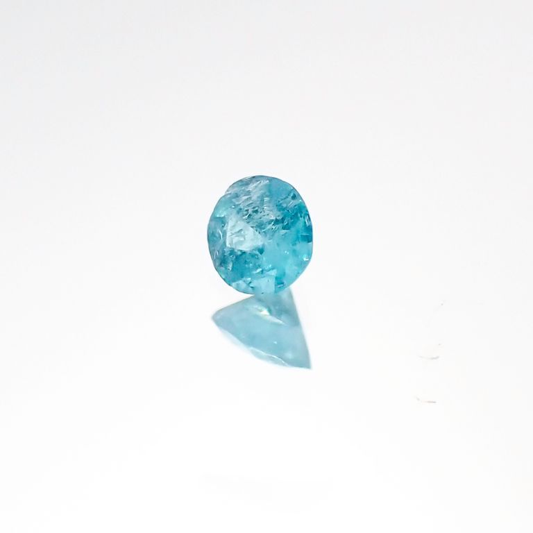 パライバトルマリン(宝石名トルマリン/別名パライバ・トルマリン) ブラジル・パライバ州バターリャ鉱山産 0.053ct 識別済[20106264]2.4×2.4mm前後