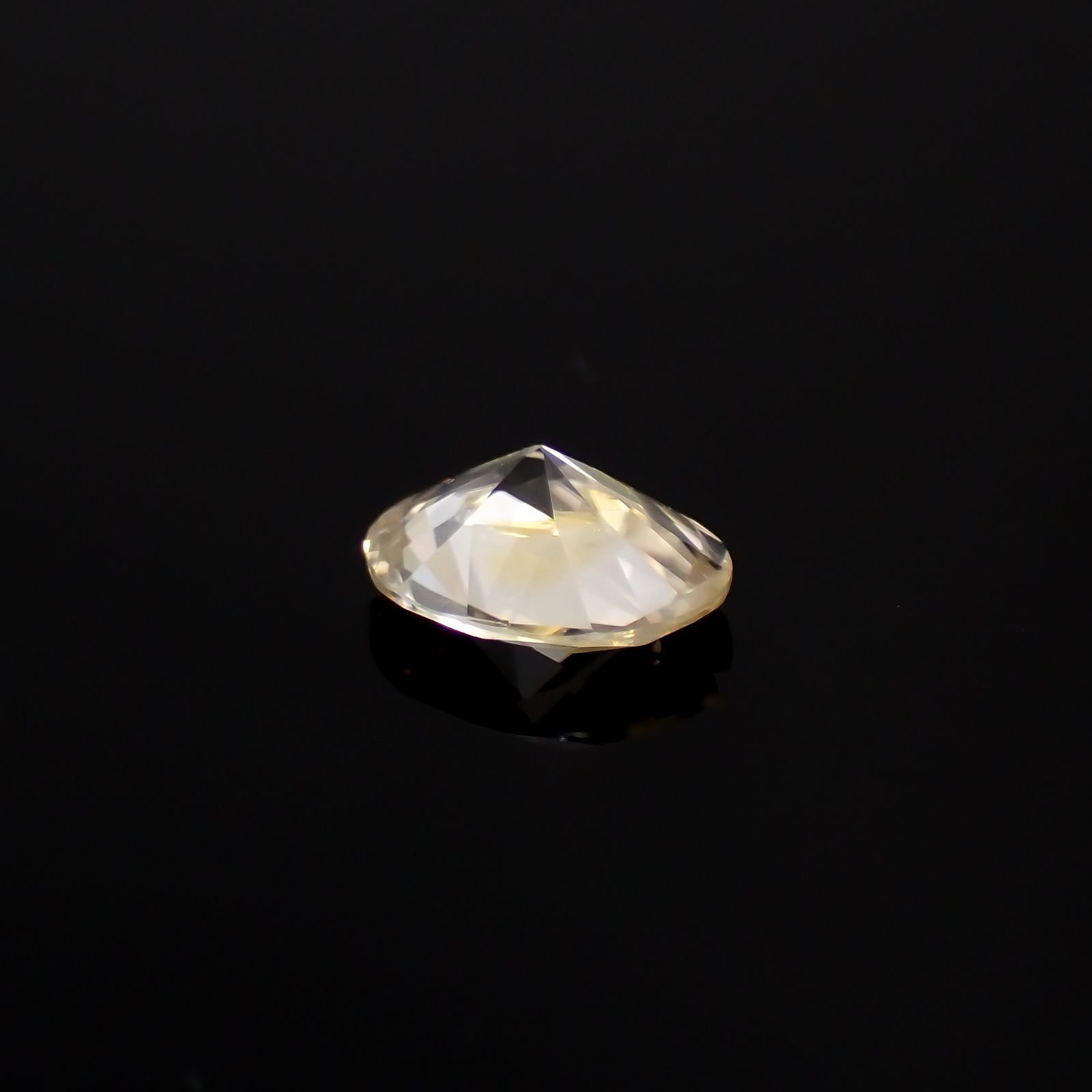 イエロージルコン(宝石名ジルコン)スリランカ/カンボジア産 1.21ct 識別済[231124189]7.2x5.6mm前後