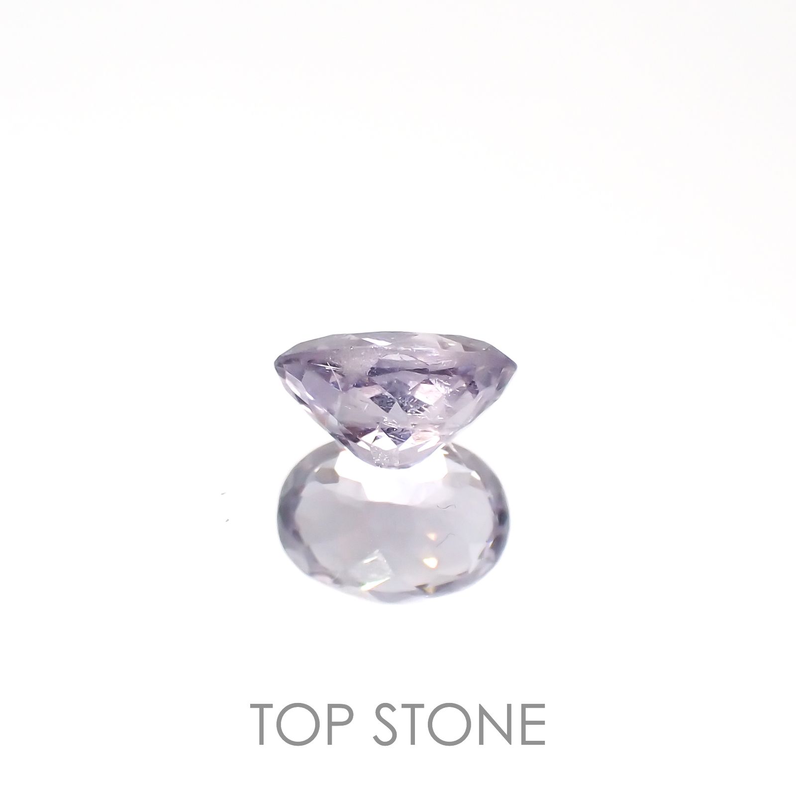 ラベンダースピネル(宝石名スピネル)ビルマ/マダガスカル産 1.13ct 識別済[230220604]7.2x5.4mm前後