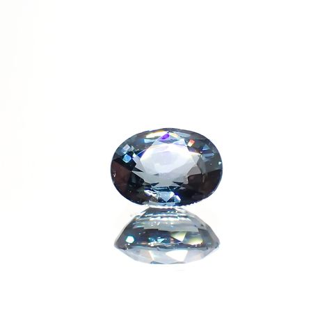ブルースピネル(宝石名ブルー・スピネル)スリランカ産 1.196ct ソ付[220616215]7.1x5.3mm前後