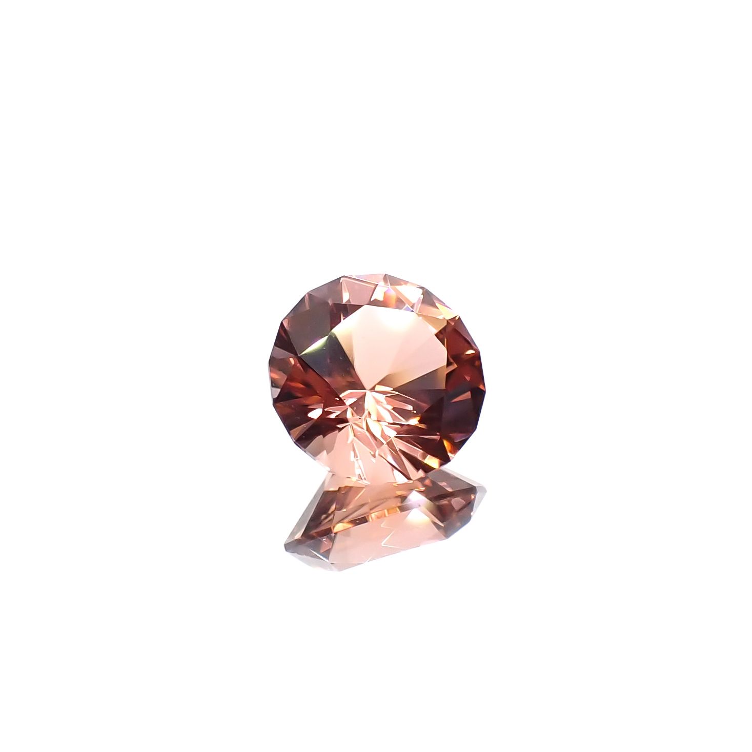 ◇カスタムカット◇オレンジトルマリン コンゴ産 3.13ct[231224528]9.6x9.6mm前後