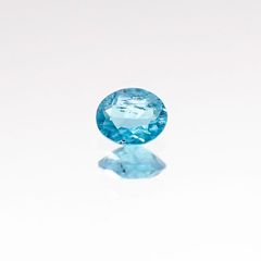 パライバトルマリン(宝石名トルマリン/別名パライバ・トルマリン) ブラジル・パライバ州バターリャ鉱山産 0.081ct 識別済[20106454]3.1×2.6mm前後