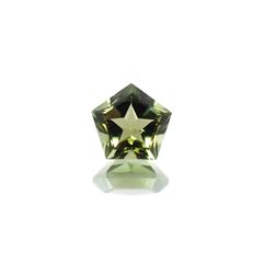 ◇ペンタゴンカット◇グリーントルマリン(宝石名グリーン・トルマリン) ブラジル/アフリカ産 識別済 0.46ct / 5x5mm前後 [21029148]