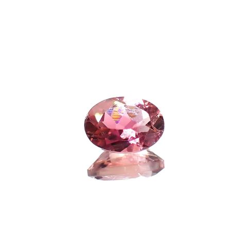 ピンクトルマリン ブラジル産 0.91ct / 7.3x5.2mm前後 [260220391]