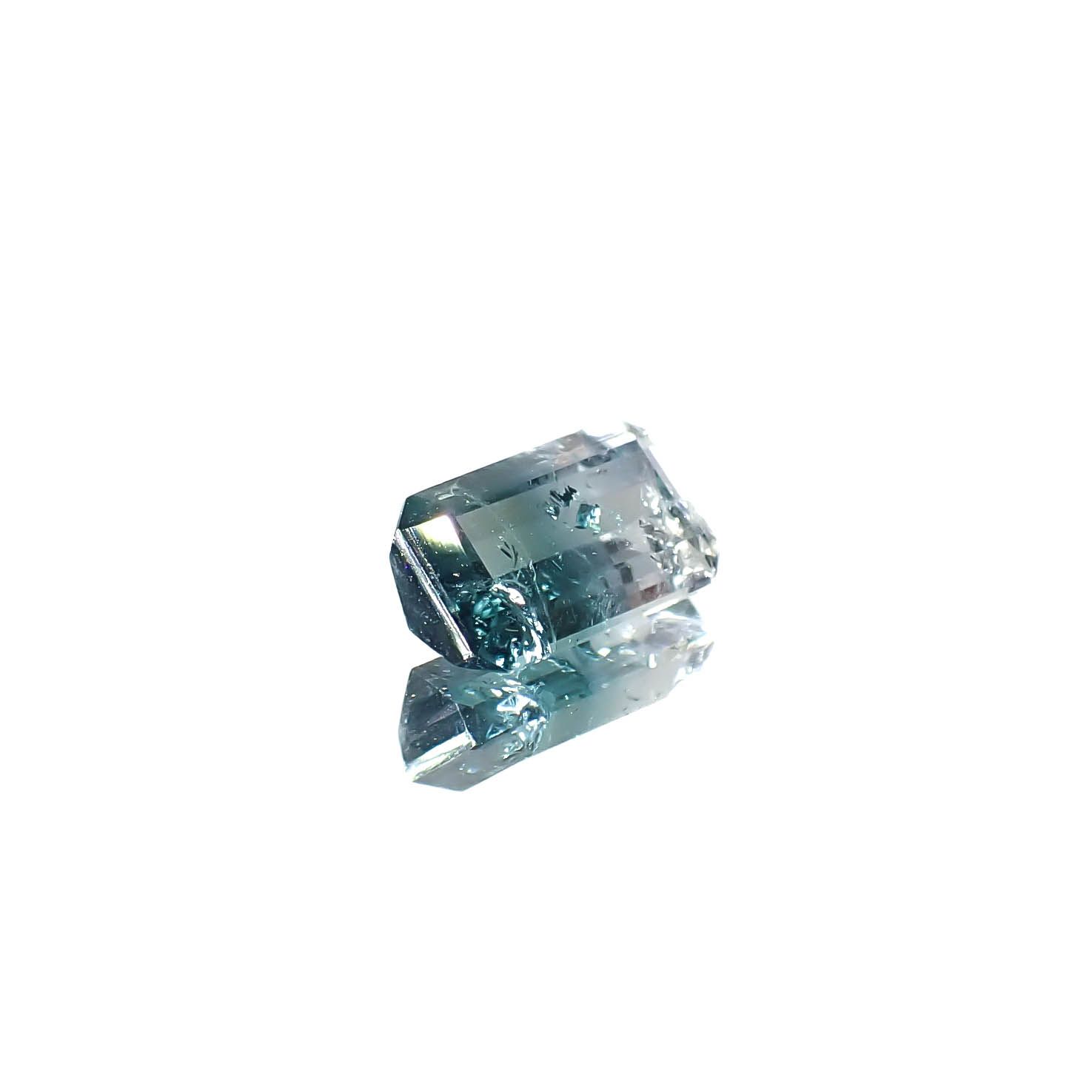 バイカラートルマリン アフガニスタン産 0.89ct [250730932]7.2x4.5mm前後
