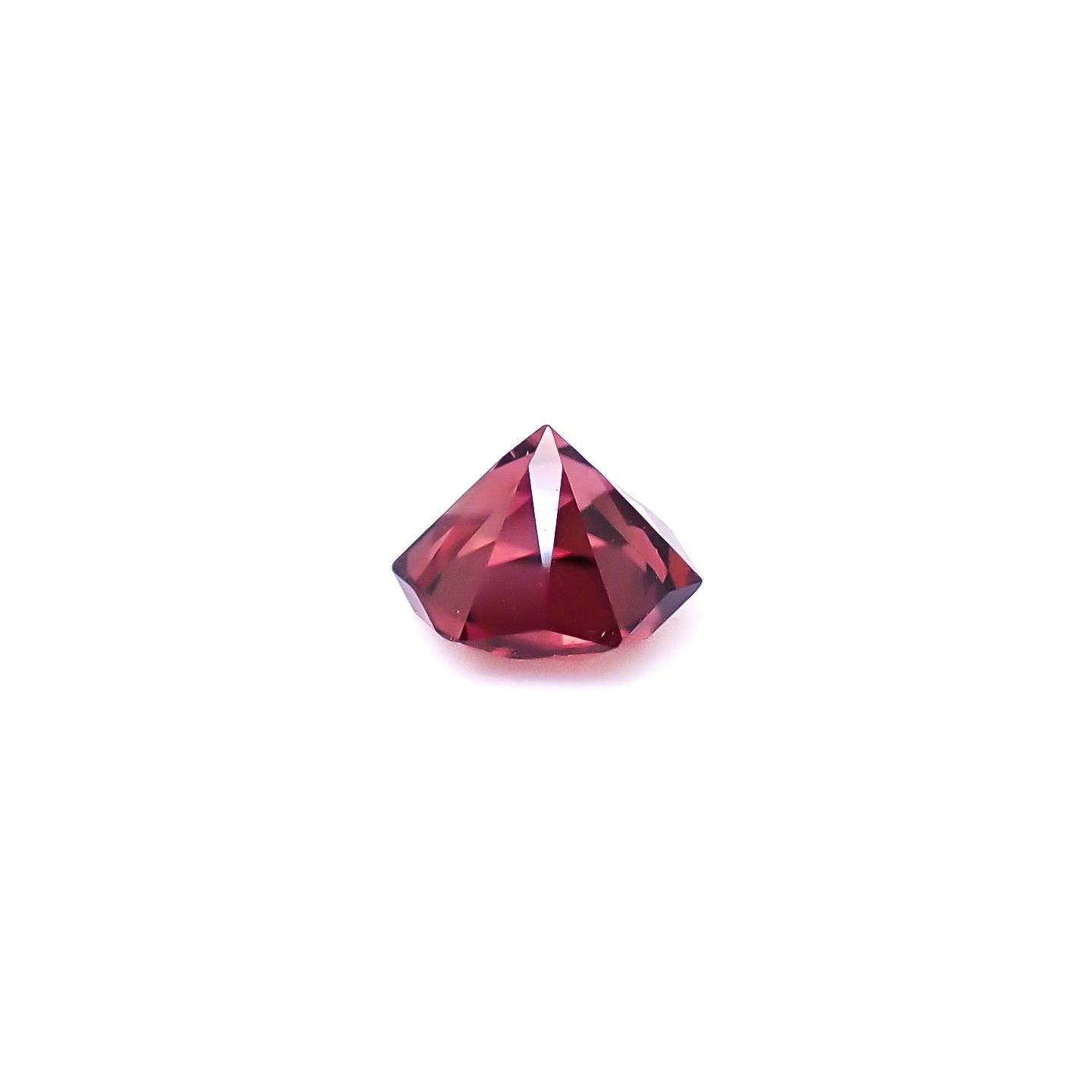 ◇ヘキサゴンカット◇レッドジルコン(宝石名ジルコン)スリランカ/カンボジア産 識別済 0.81ct / 4.9x4.9mm前後 [260732555]