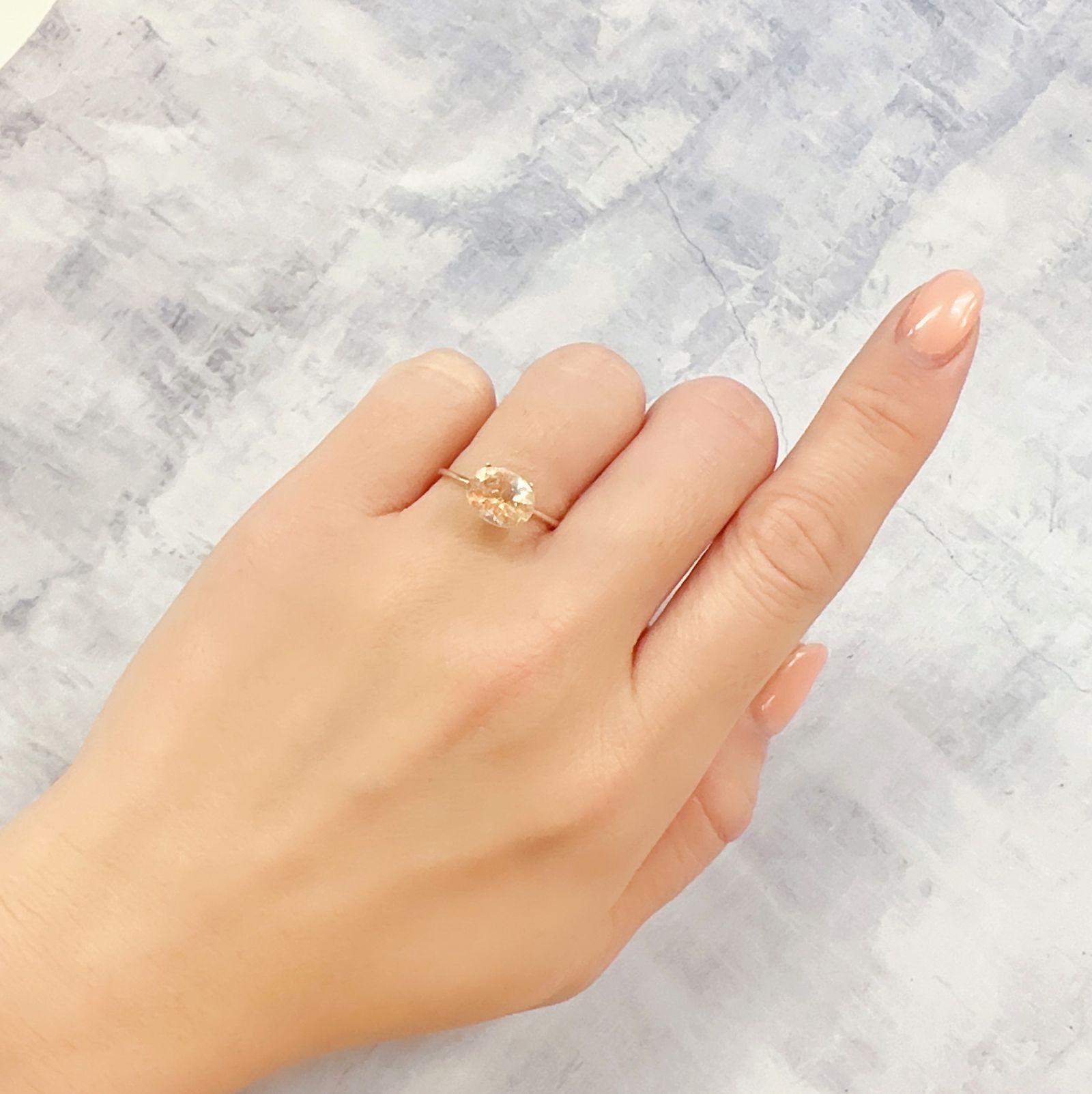 イリュージョンサンストーン タンザニア産 1.59ct[230120119]9x7.1mm前後