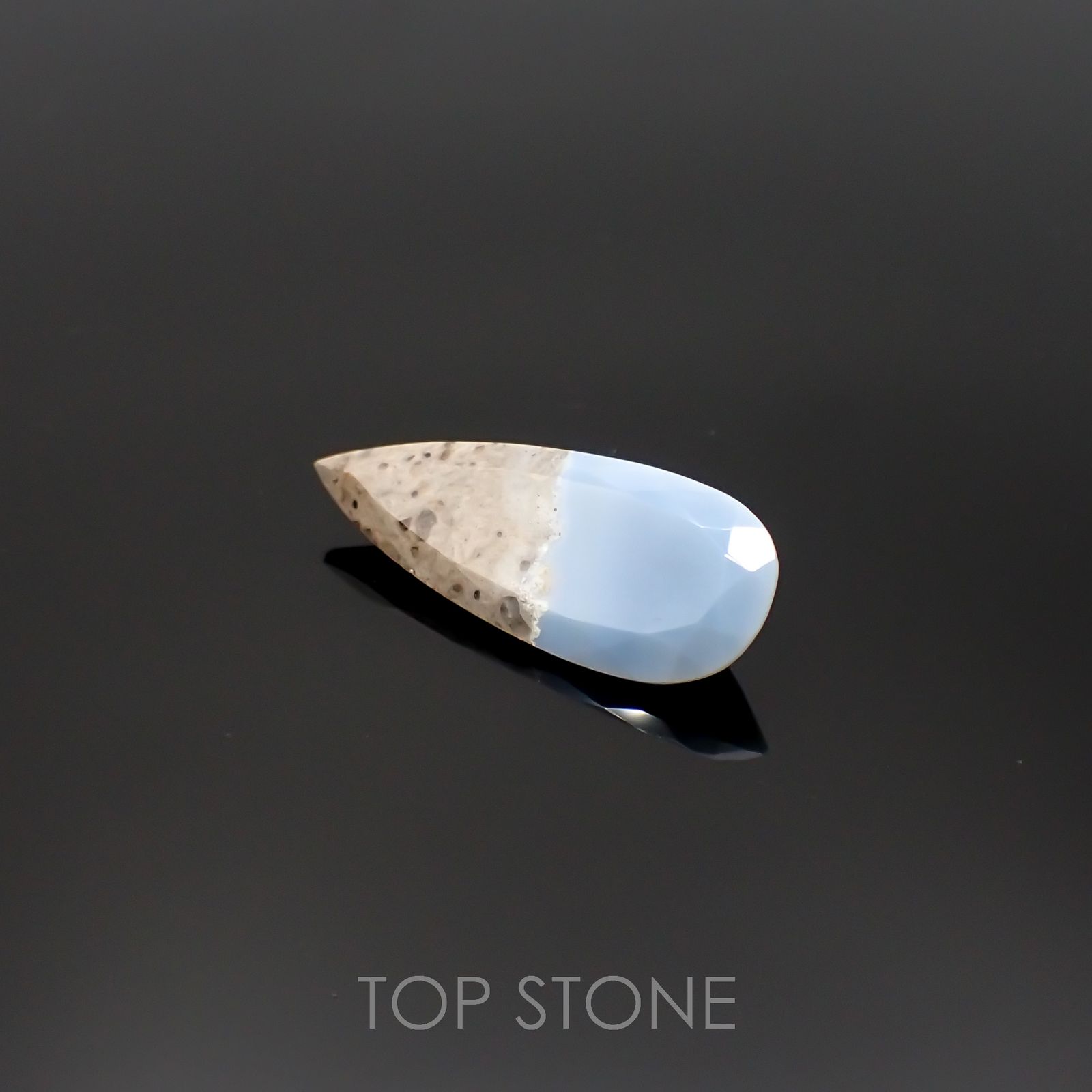 マトリックスブルーオパール アメリカ・オレゴン州産 12.78ct[220917806]32.4x12.4mm前後